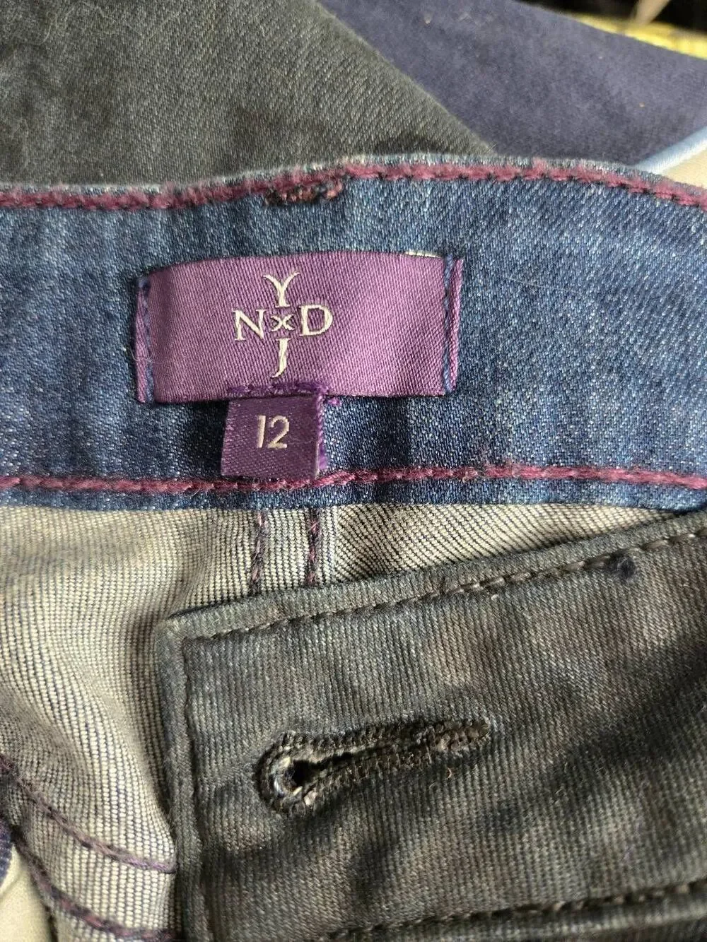 Not Your Daughter's Jeans Size 12 Straight Floral Dark Wash Pretty Feminine